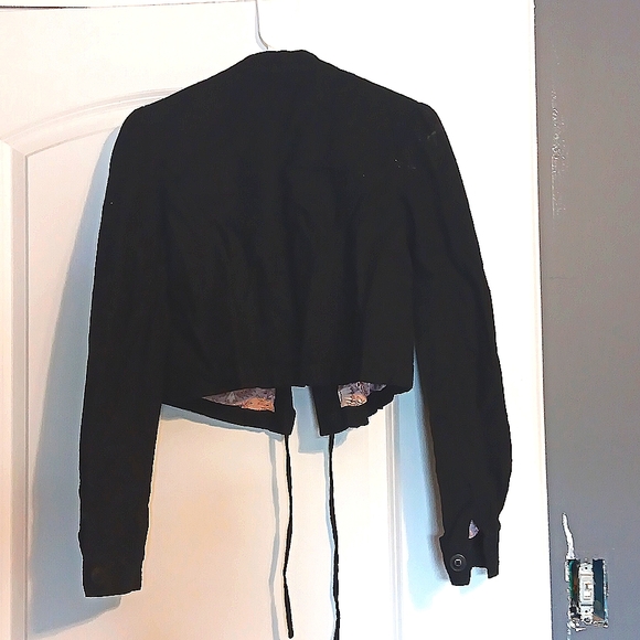 NWOT - Women's Black Buffalo David Bitton Balero Style Crop Jacket, Size Small - Picture 2 of 7